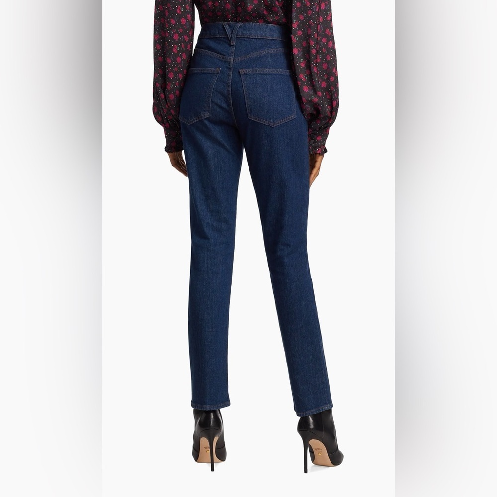 Veronica Beard Dark Denim Alenah Slim Straight High Rise Size 29 - Picture 5 of 10